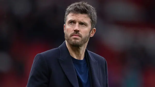 Manchester United manager Michael Carrick during the Premier League match between Manchester United and Crystal Palace at Old Trafford