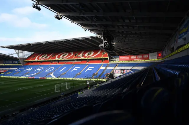 A general view of the Cardiff City Stadium