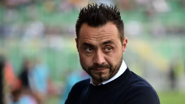 Roberto de Zerbi during his tenure at Palermo