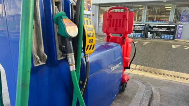 Sainsbury's Dungannon diesel pump