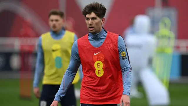 John Stones in England training