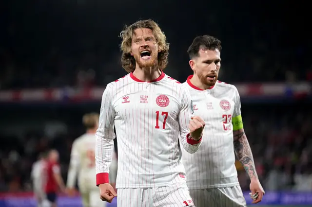 Kasper Hogh celebrates