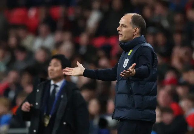 England manager Thomas Tuchel reacts