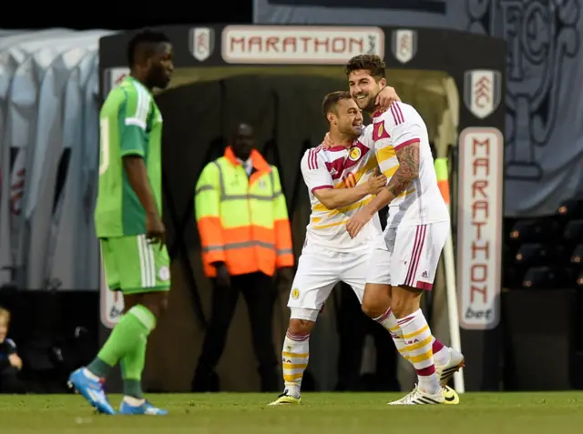 Charlie Mulgrew opened the scoring against Nigeria