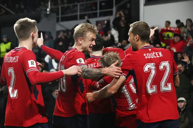 Czech Republic celebrate