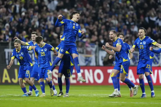Bosnia celebrate