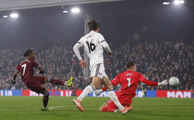 Chelsea's Cole Palmer celebrates scoring their side's third goal
