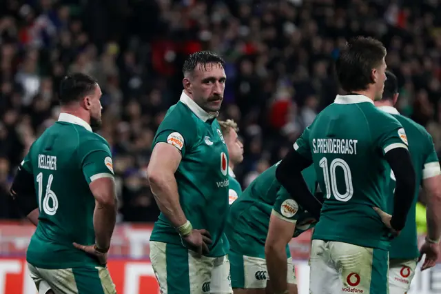 Ireland players dejected