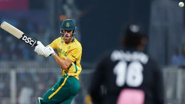 South Africa's Marco Jansen in action