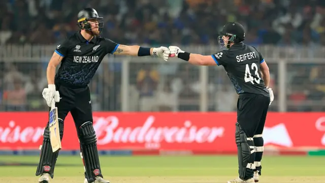 : Tim Seifert and Finn Allen of New Zealand