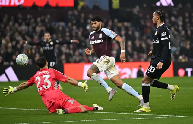 Joao Pedro of Chelsea scores his team's second goal