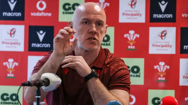 Steve Tandy speaks to media