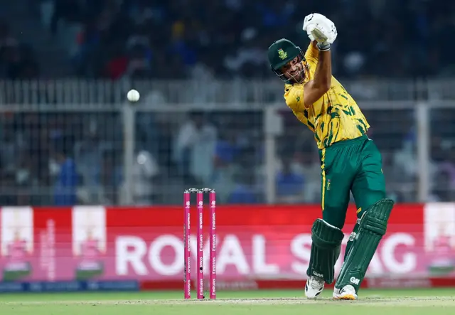 South Africa's Aiden Markram in action