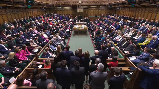 A wide shot of PMQs