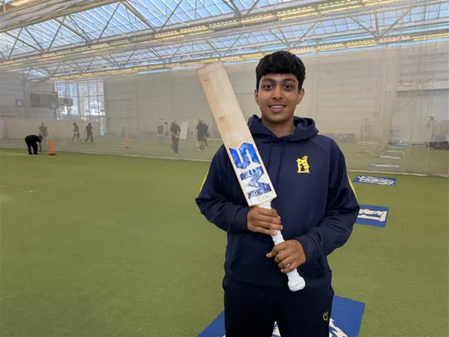 Arjun Singh Nahal, who is part of the Warwickshire Academy