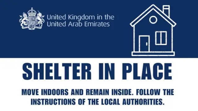 The UK embassy in the UAE posted this image on X
