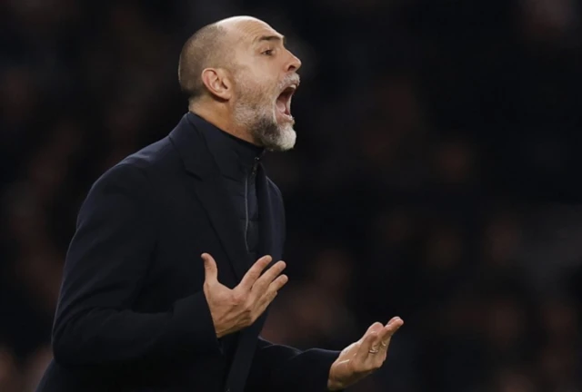 Tottenham Hotspur interim manager Igor Tudor reacts