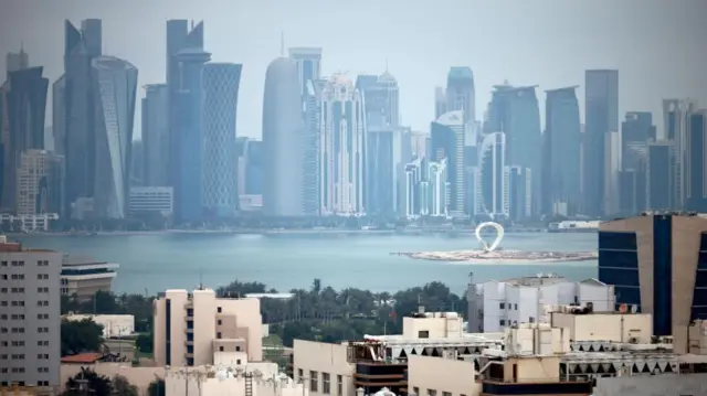 The Doha skyline, as seen on Wednesday