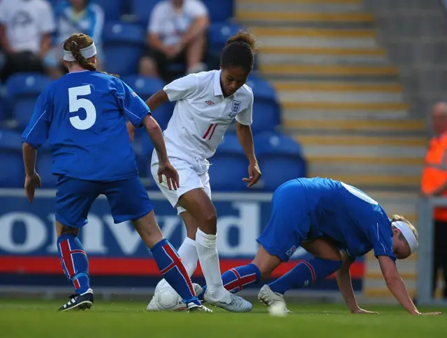 Rachel Yankee against Iceland