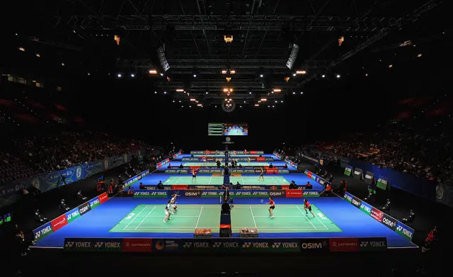 A general view of the courts
