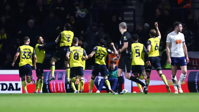 Oxford celebrate scoring