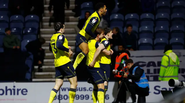 Oxford celebrate goal