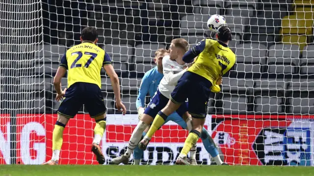 Ciaron Brown scores for Oxford