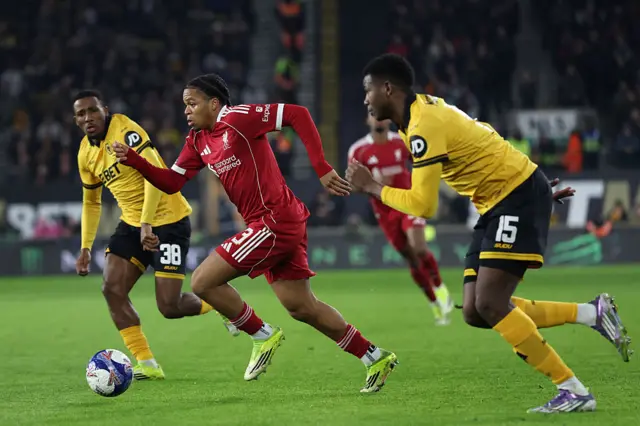 Rio Ngumoha runs with the ball