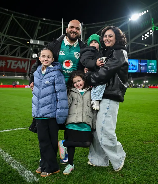 Jamison Gibson-Park and his family