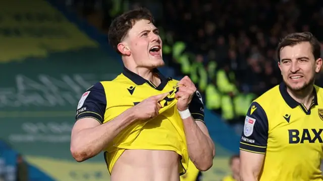Will Lankshear celebrates against West Brom
