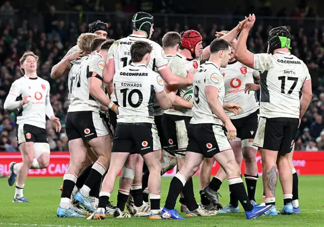 Wales celebrate