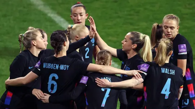 England women celebrate