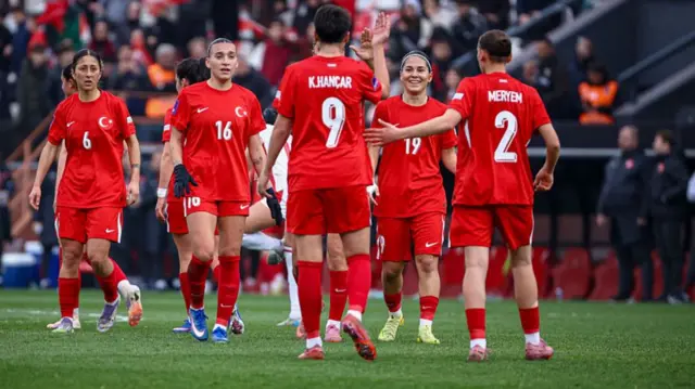 Turkey celebrating