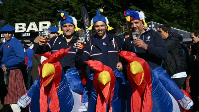 France fans at Murrayfield