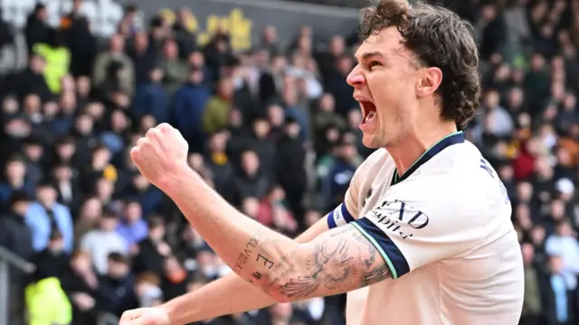 Jake Cooper celebrates scoring