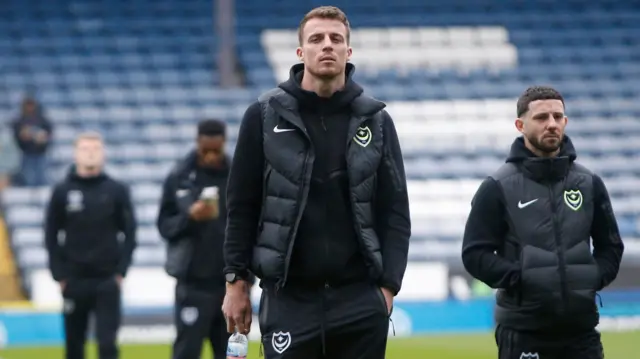 Portsmouth's Conor Shaughnessy arriving at Ewood Park before the Championship match between Blackburn Rovers and Portsmouth