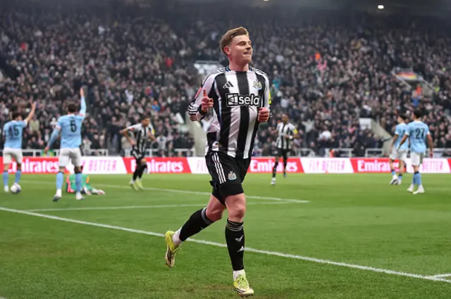 Harvey Barnes of Newcastle United celebrates
