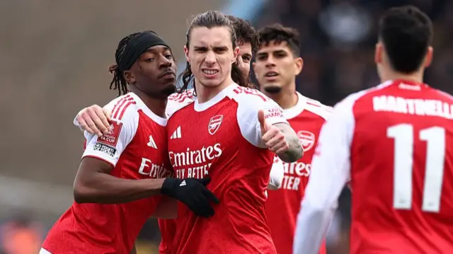 Arsenal celebration