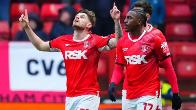 Charlie Kelman celebrates scoring