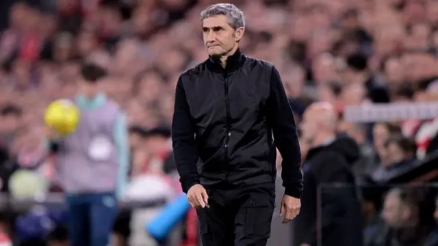 Coach Ernesto Valverde of Athletic Club Bilbao