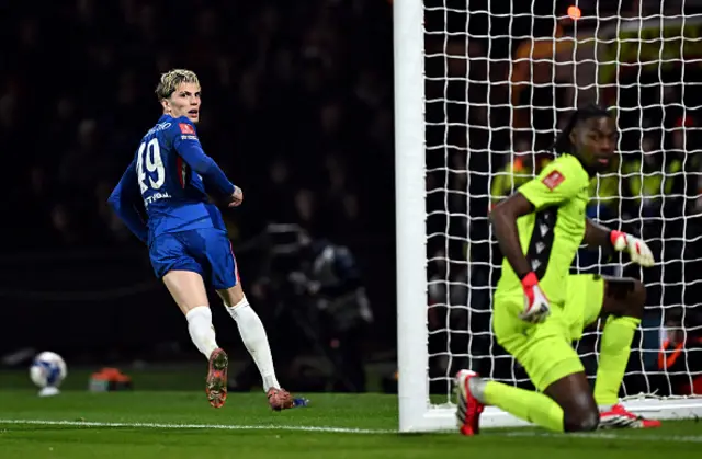 Alejandro Garnacho of Chelsea celebrates