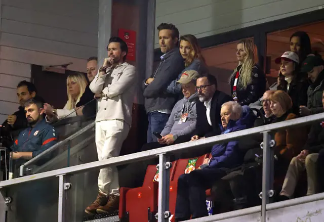 Wrexham's owners look on