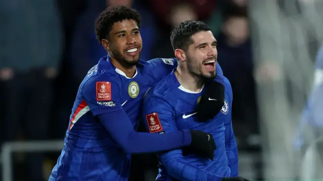 Pedro Neto celebrates scoring against Hull City in the FA Cup