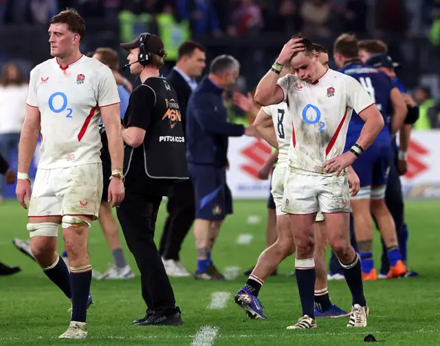 England players react to defeat