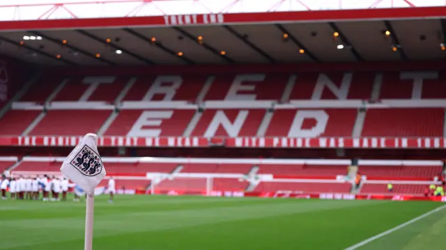 England corner flag at the City Ground