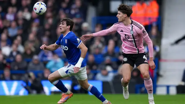 Ipswich v Leicester match action