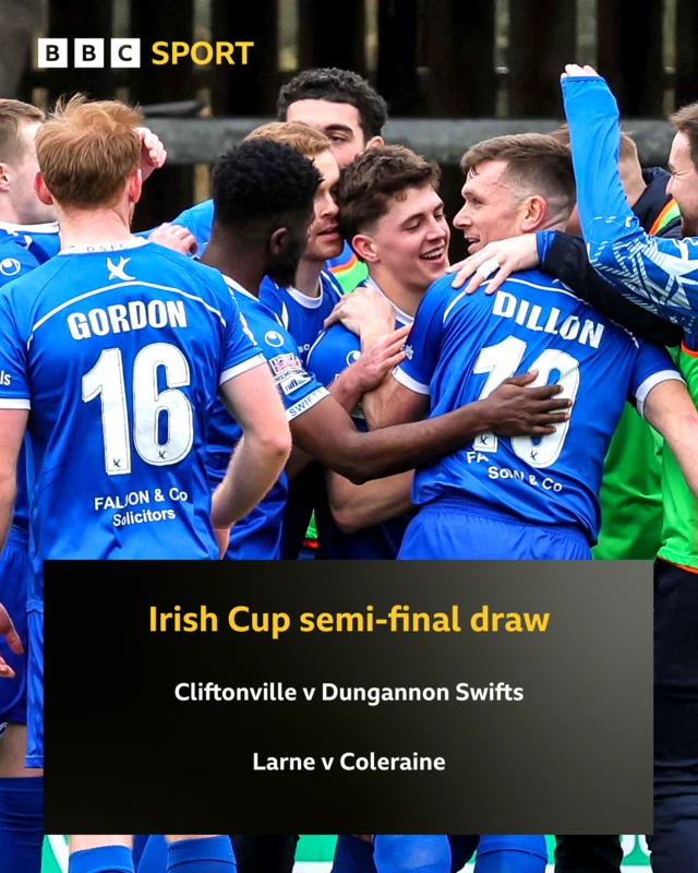 Irish Cup semi-final draw
