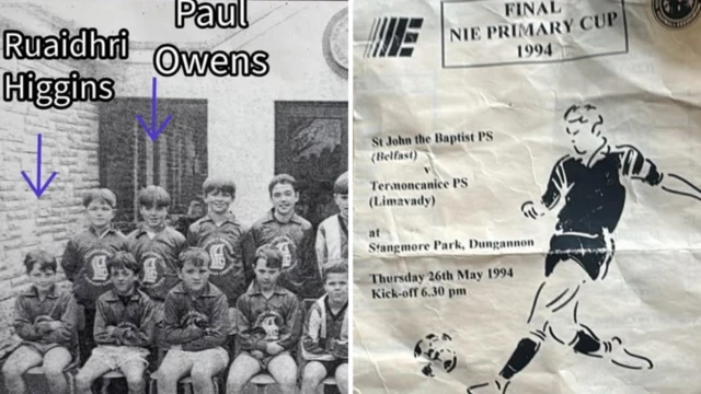 Termoncanice Primary School football team 1994
