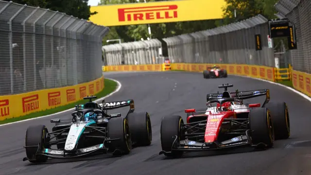 George Russell and Charles Leclerc