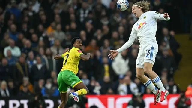 Leeds Norwich action